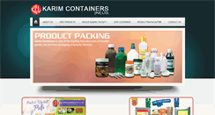 Desktop Screenshot of karimcontainers.com