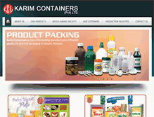 Tablet Screenshot of karimcontainers.com